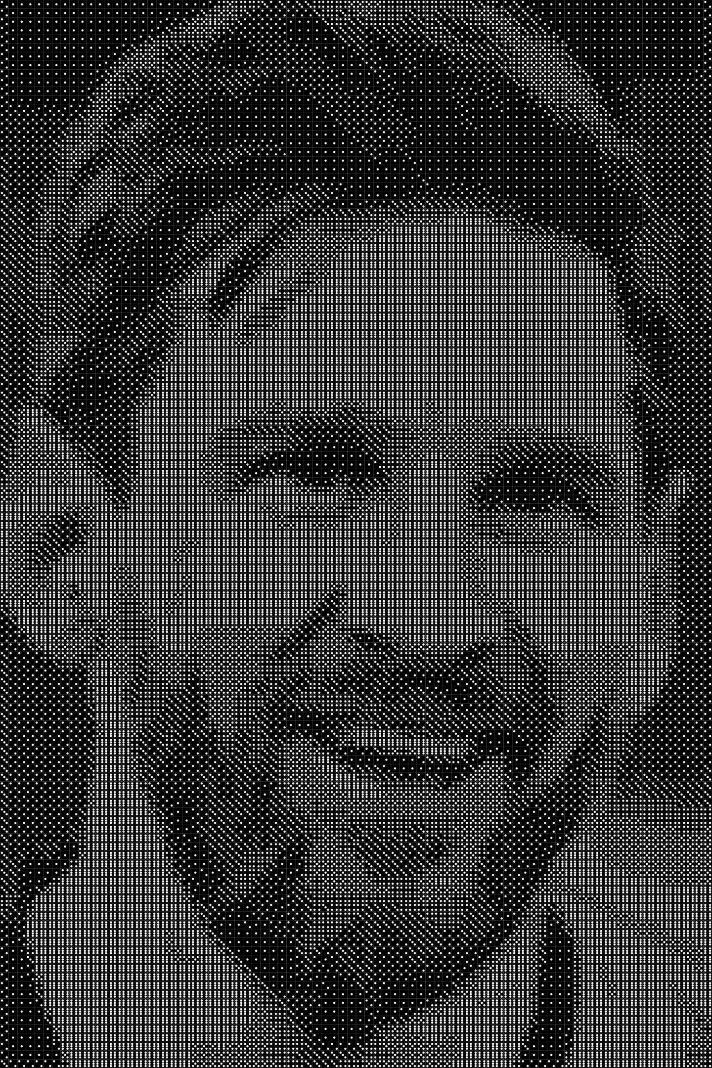 Messi 10 Dice Art- Handcrafted Dice Mosaic using 10,000+ Dice, Two Size Options