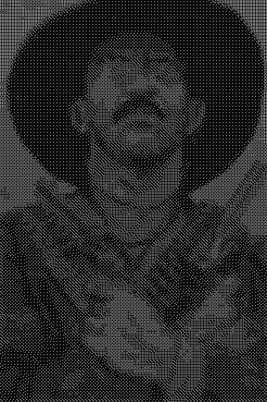 Mexican Standoff Dice Art- Handcrafted Dice Mosaic using 10,000+ Dice, Two Size Options