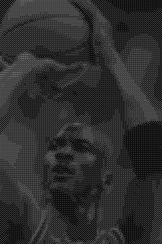 Michael Jordan 11 Dice Art- Handcrafted Dice Mosaic using 10,000+ Dice, Two Size Options