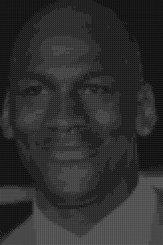 Michael Jordan 12 Dice Art- Handcrafted Dice Mosaic using 10,000+ Dice, Two Size Options