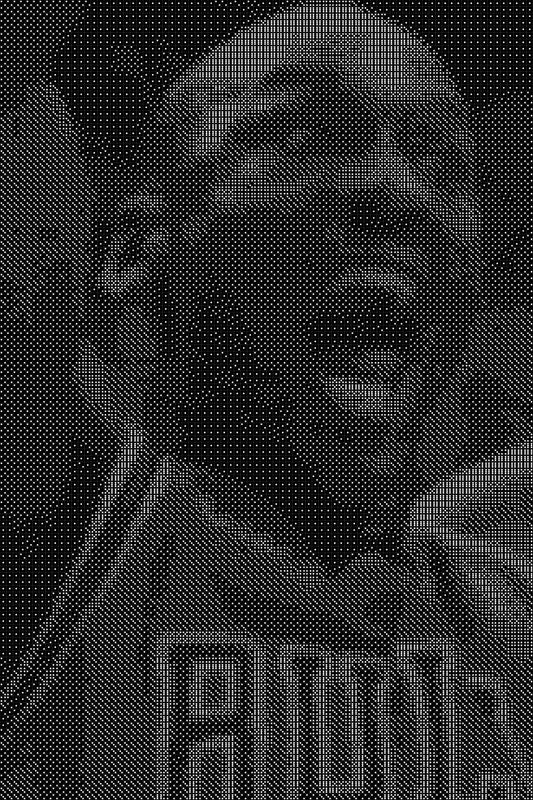 Michael Jordan 15 Dice Art- Handcrafted Dice Mosaic using 10,000+ Dice, Two Size Options
