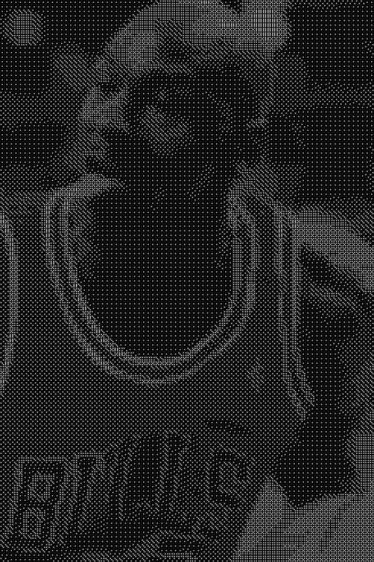 Michael Jordan 16 Dice Art- Handcrafted Dice Mosaic using 10,000+ Dice, Two Size Options