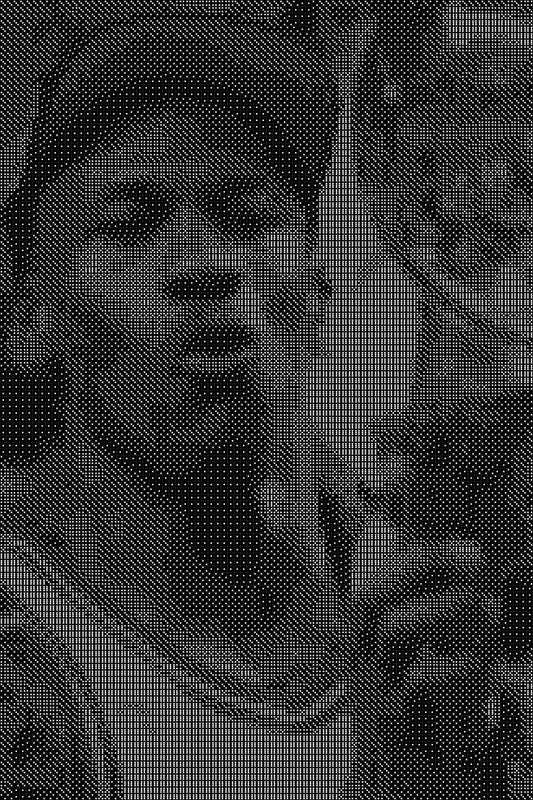 Michael Jordan 17 Dice Art- Handcrafted Dice Mosaic using 10,000+ Dice, Two Size Options