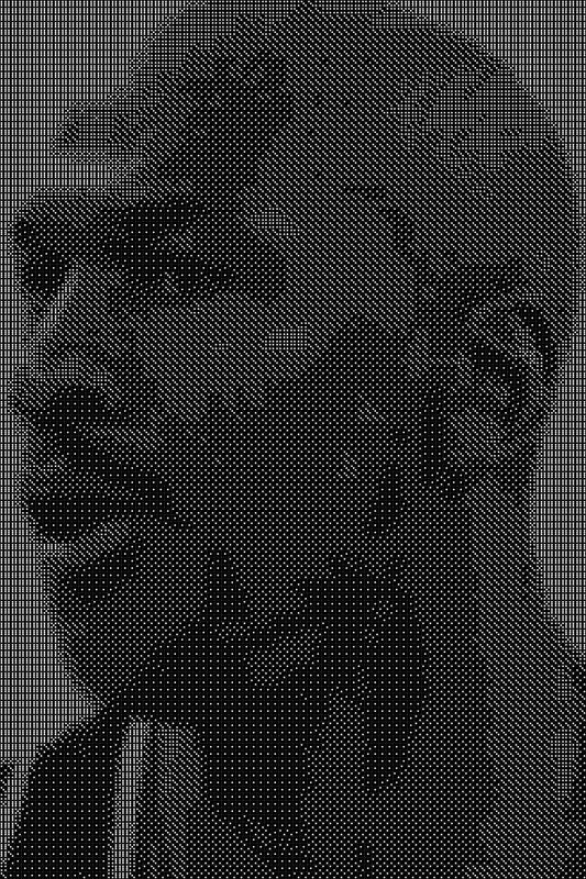 Michael Jordan 19 Dice Art- Handcrafted Dice Mosaic using 10,000+ Dice, Two Size Options