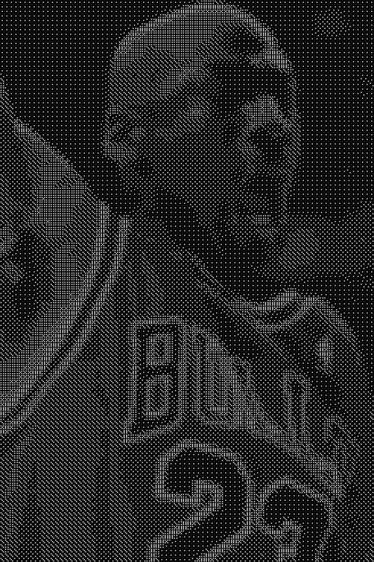 Michael Jordan 20 Dice Art- Handcrafted Dice Mosaic using 10,000+ Dice, Two Size Options