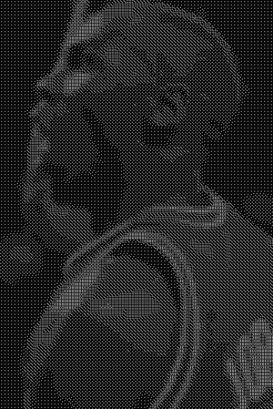 Michael Jordan 22 Dice Art- Handcrafted Dice Mosaic using 10,000+ Dice, Two Size Options