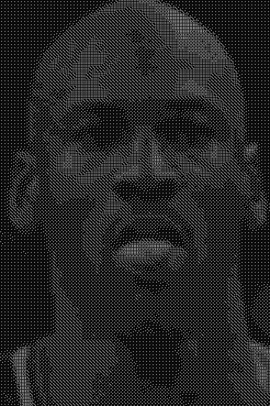 Michael Jordan 23 Dice Art- Handcrafted Dice Mosaic using 10,000+ Dice, Two Size Options