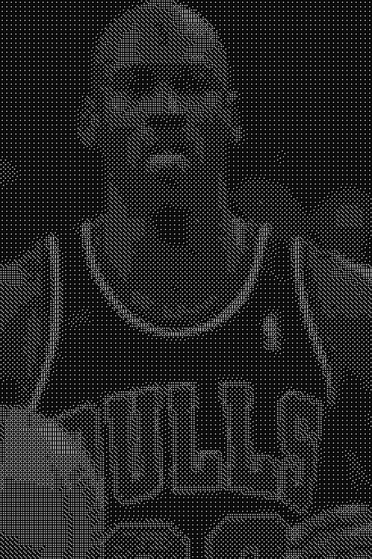 Michael Jordan 24 Dice Art- Handcrafted Dice Mosaic using 10,000+ Dice, Two Size Options