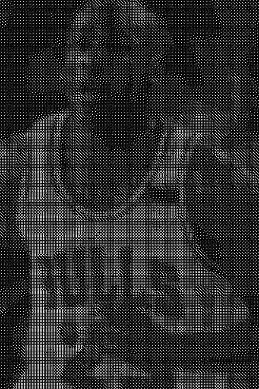 Michael Jordan 28 Dice Art- Handcrafted Dice Mosaic using 10,000+ Dice, Two Size Options