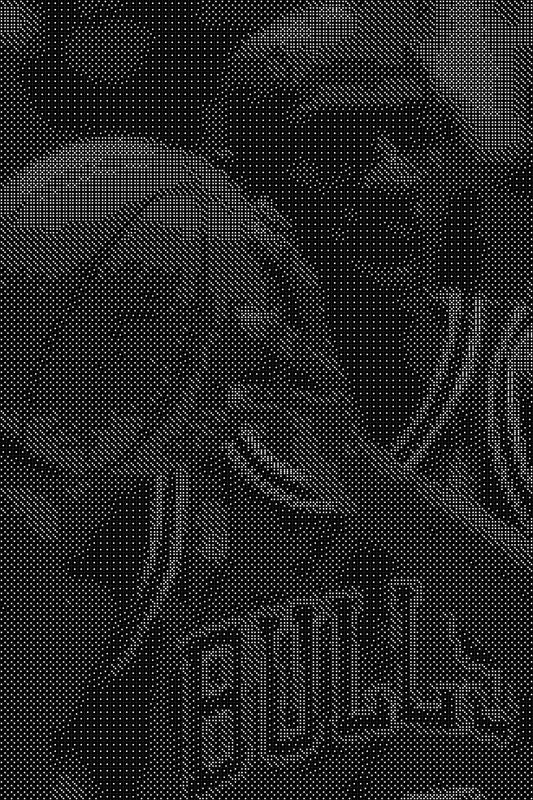 Michael Jordan 29 Dice Art- Handcrafted Dice Mosaic using 10,000+ Dice, Two Size Options