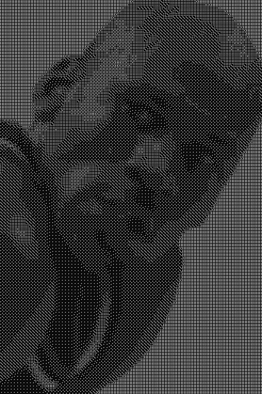 Michael Jordan 2 Dice Art- Handcrafted Dice Mosaic using 10,000+ Dice, Two Size Options