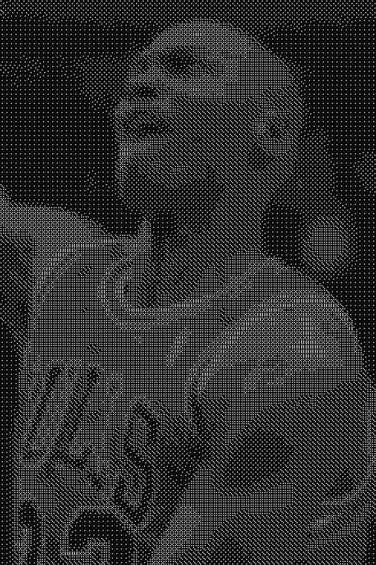 Michael Jordan 36 Dice Art- Handcrafted Dice Mosaic using 10,000+ Dice, Two Size Options