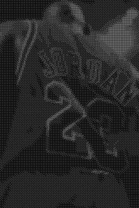 Michael Jordan 39 Dice Art- Handcrafted Dice Mosaic using 10,000+ Dice, Two Size Options
