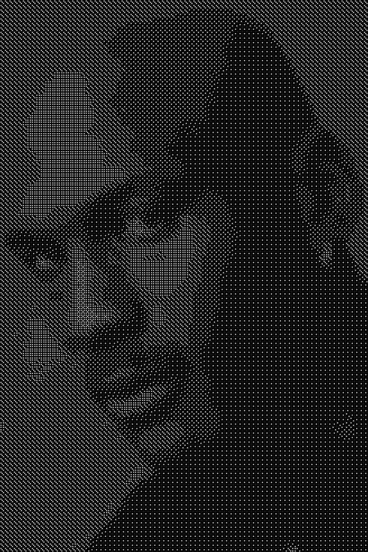 Michael Jordan 40 Dice Art- Handcrafted Dice Mosaic using 10,000+ Dice, Two Size Options