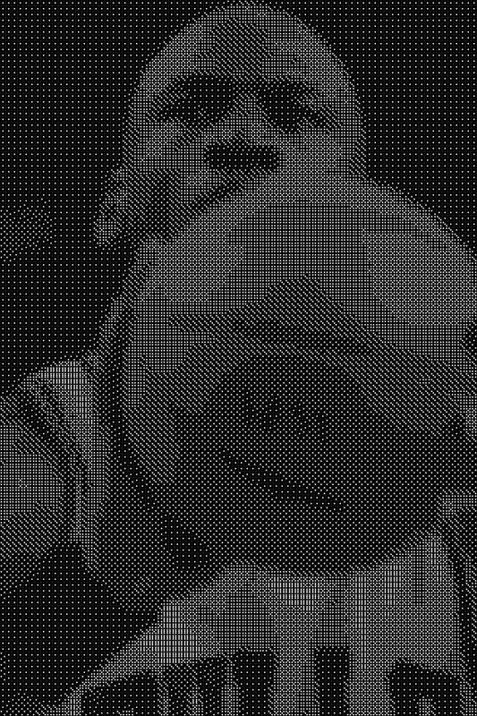Michael Jordan 45 Dice Art- Handcrafted Dice Mosaic using 10,000+ Dice, Two Size Options