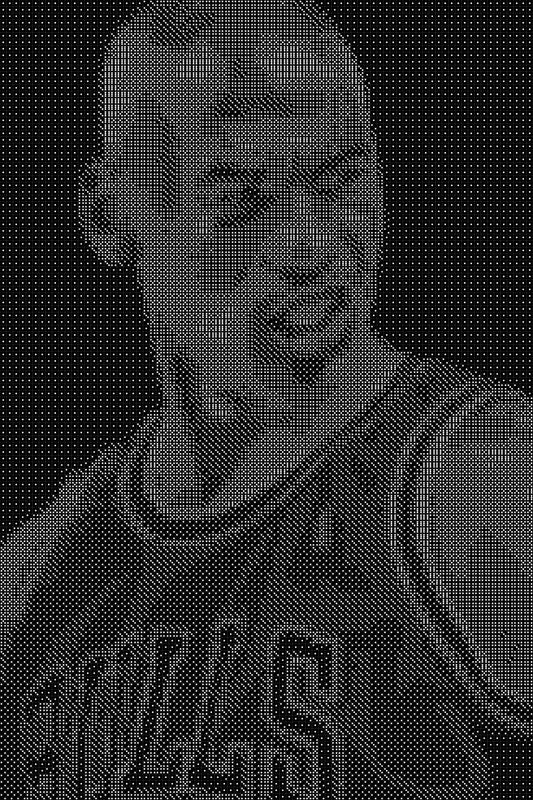 Michael Jordan 47 Dice Art- Handcrafted Dice Mosaic using 10,000+ Dice, Two Size Options