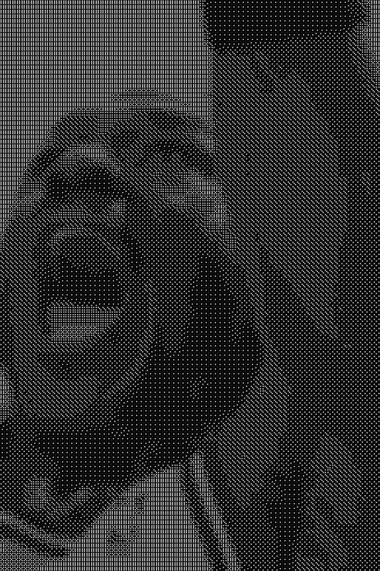 Michael Jordan 4 Dice Art- Handcrafted Dice Mosaic using 10,000+ Dice, Two Size Options