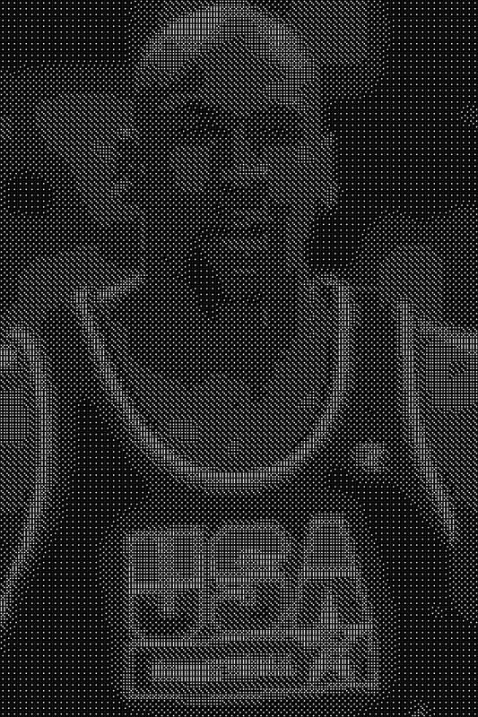 Michael Jordan 7 Dice Art- Handcrafted Dice Mosaic using 10,000+ Dice, Two Size Options