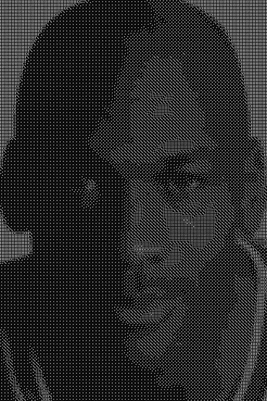 Michael Jordan 9 Dice Art- Handcrafted Dice Mosaic using 10,000+ Dice, Two Size Options