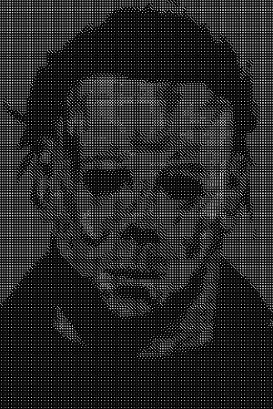 Micheal Myers 3 Dice Art- Handcrafted Dice Mosaic using 10,000+ Dice, Two Size Options