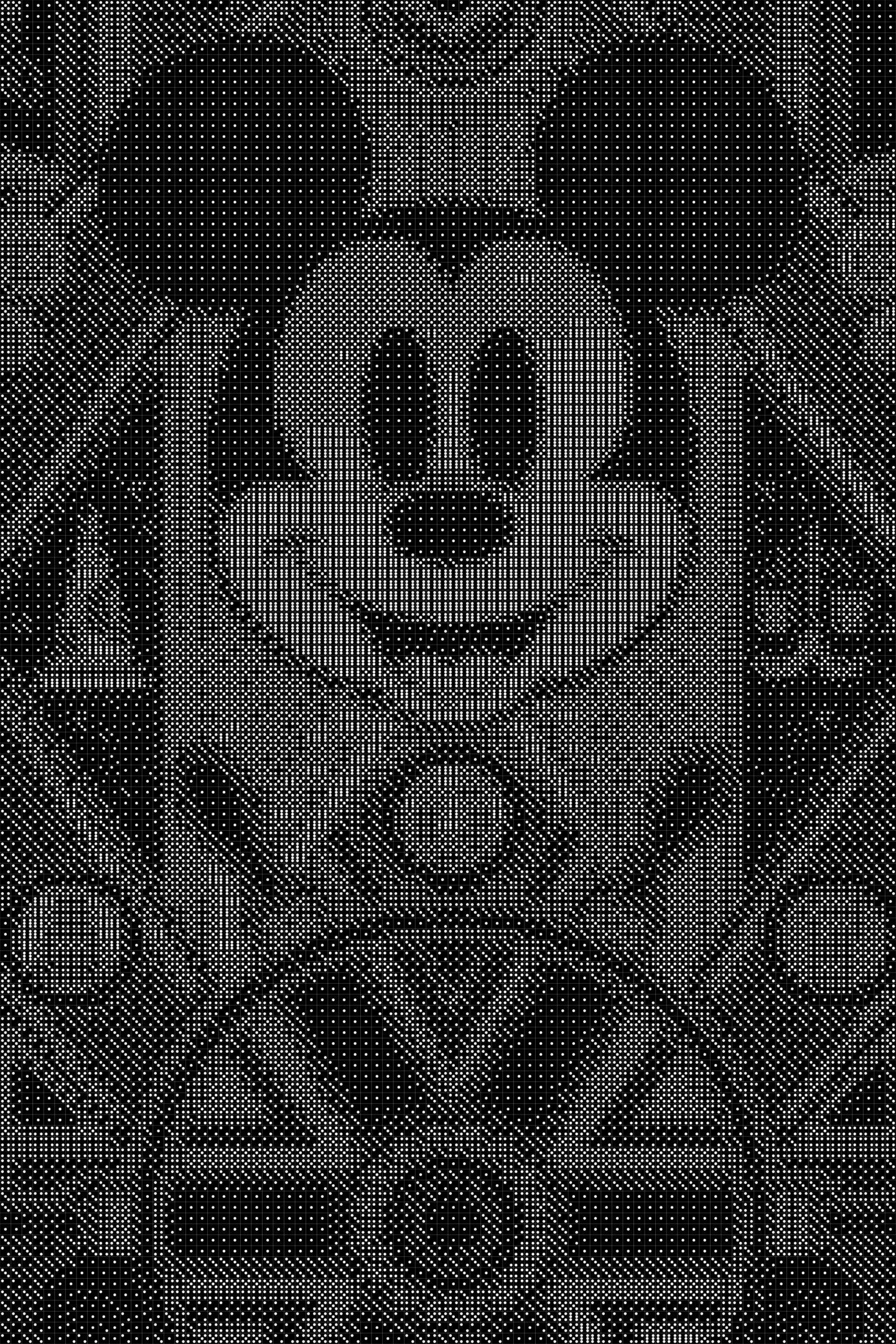 Mickeymouse 3 Dice Art- Handcrafted Dice Mosaic using 10,000+ Dice, Two Size Options