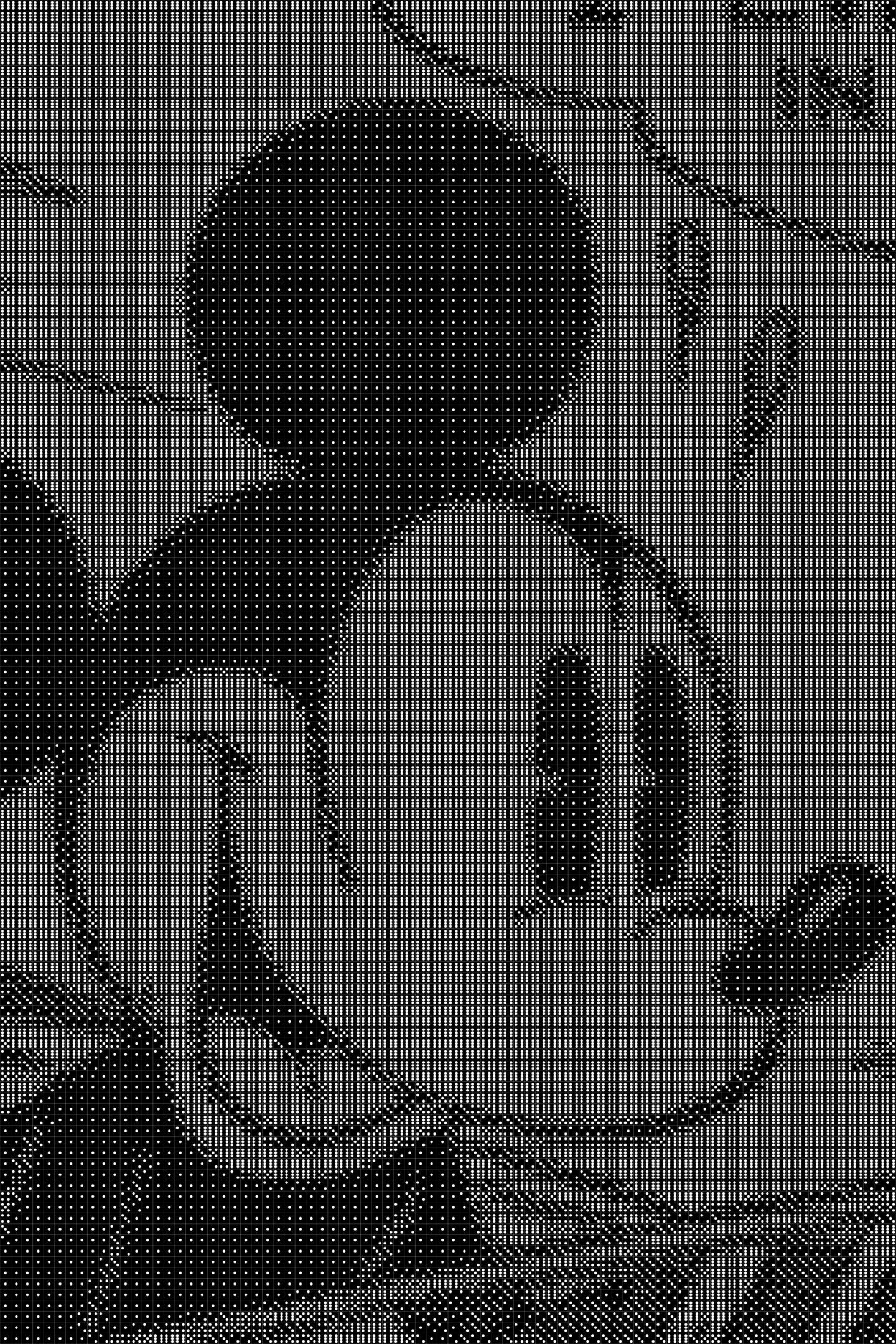 Mickeymouse 4 Dice Art- Handcrafted Dice Mosaic using 10,000+ Dice, Two Size Options