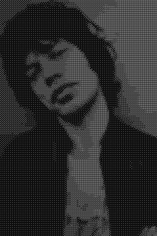 Mick Jager 2 Dice Art- Handcrafted Dice Mosaic using 10,000+ Dice, Two Size Options