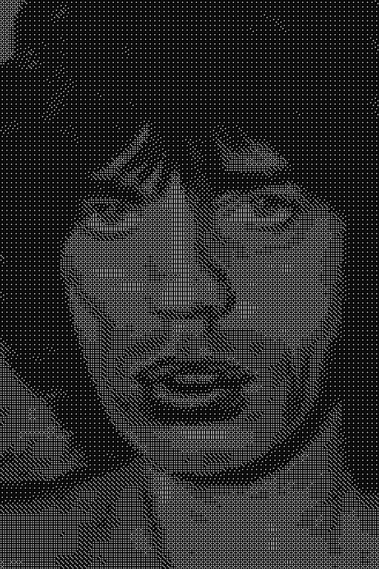 Mick Jager Dice Art- Handcrafted Dice Mosaic using 10,000+ Dice, Two Size Options