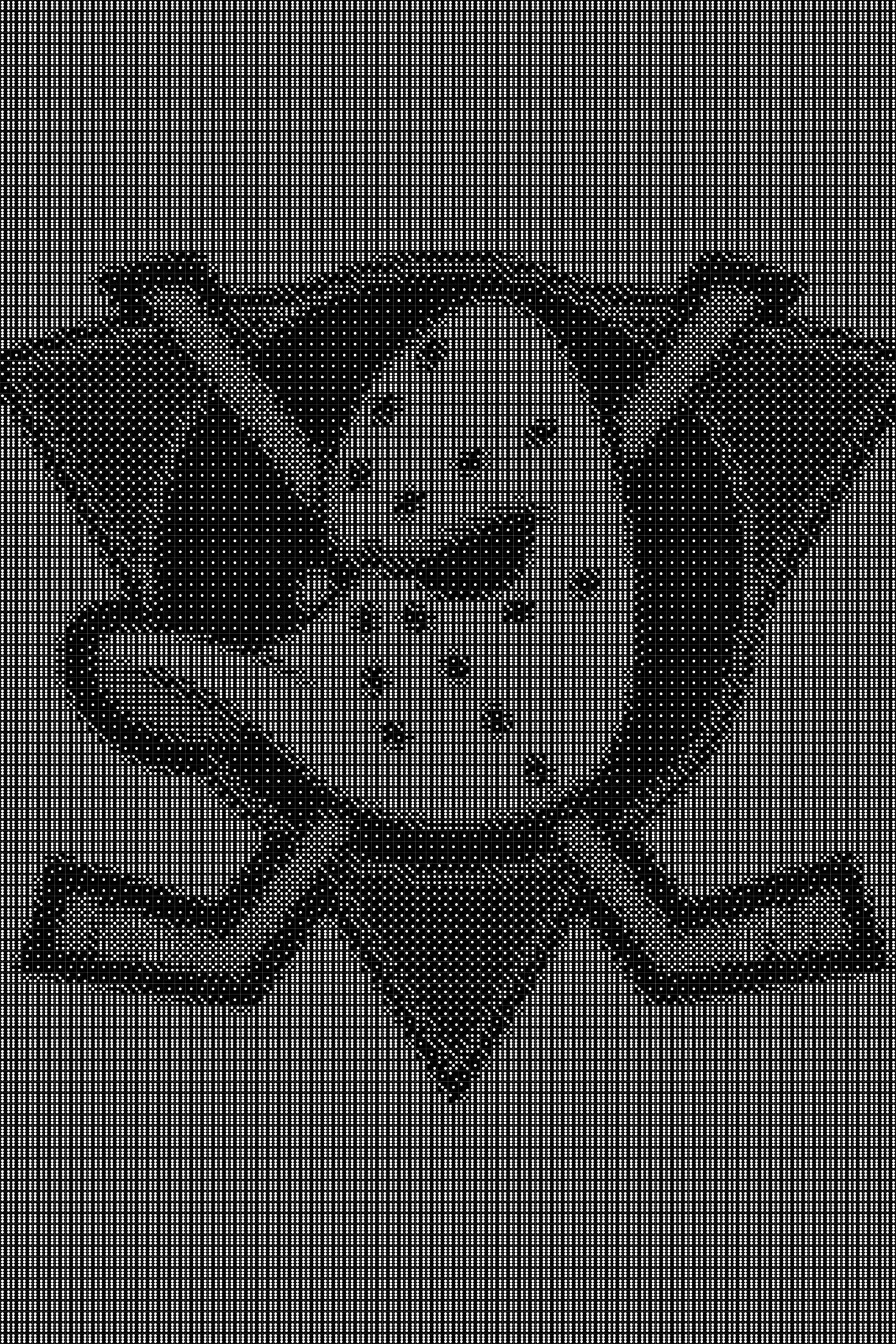 Mighty Ducks Dice Art- Handcrafted Dice Mosaic using 10,000+ Dice, Two Size Options