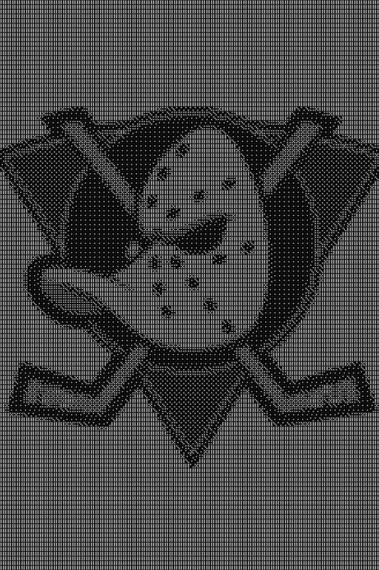Mighty Ducks Dice Art- Handcrafted Dice Mosaic using 10,000+ Dice, Two Size Options