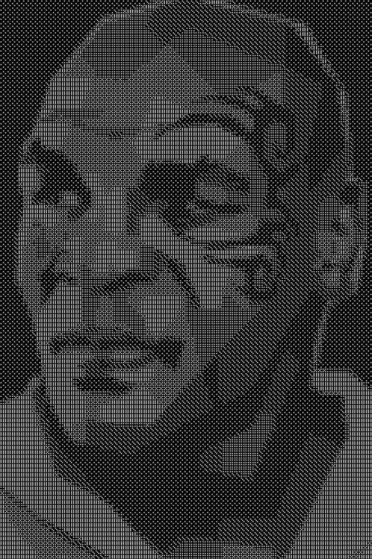 Mike Tyson 2 Dice Art- Handcrafted Dice Mosaic using 10,000+ Dice, Two Size Options