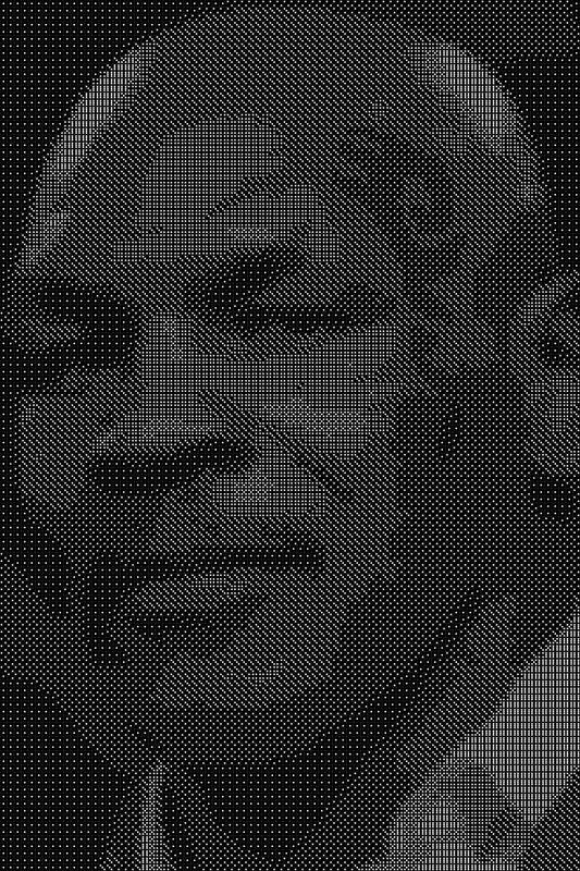 Mike Tyson 3 Dice Art- Handcrafted Dice Mosaic using 10,000+ Dice, Two Size Options