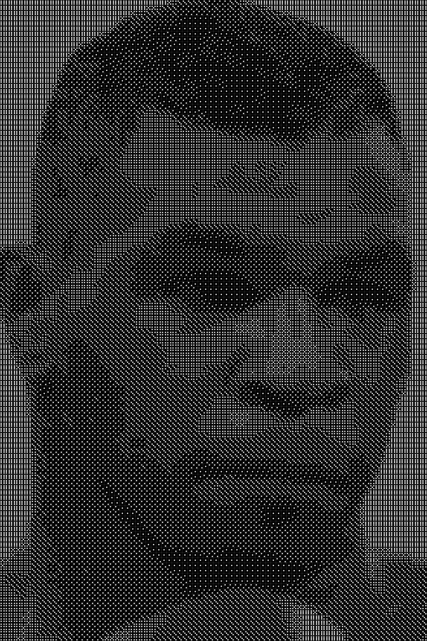 Mike Tyson Dice Art- Handcrafted Dice Mosaic using 10,000+ Dice, Two Size Options