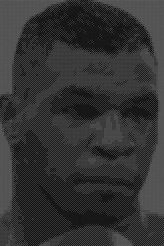 Mike Tyson Dice Art- Handcrafted Dice Mosaic using 10,000+ Dice, Two Size Options