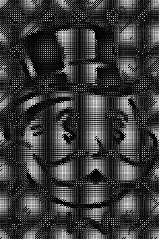 Monopoly Dice Art- Handcrafted Dice Mosaic using 10,000+ Dice, Two Size Options
