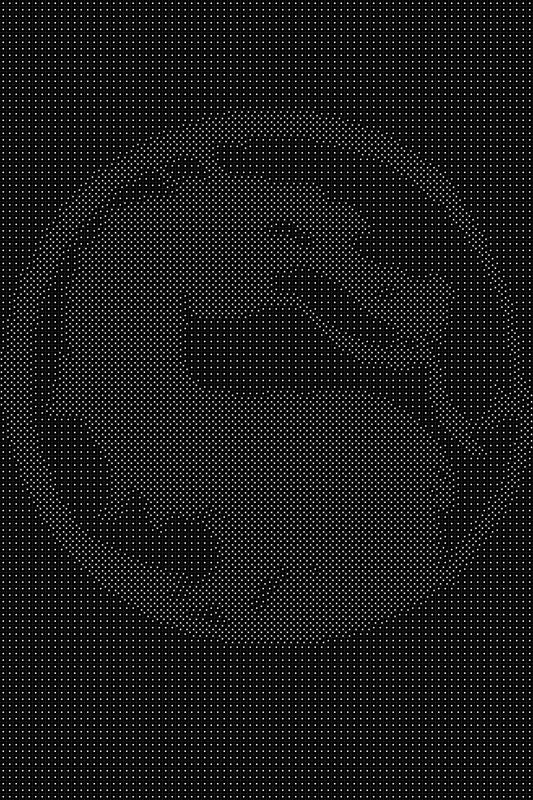 Mortal Kombat Logo Dice Art- Handcrafted Dice Mosaic using 10,000+ Dice, Two Size Options