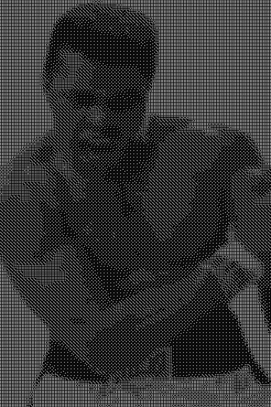 Muhammed Ali 2 Dice Art- Handcrafted Dice Mosaic using 10,000+ Dice, Two Size Options