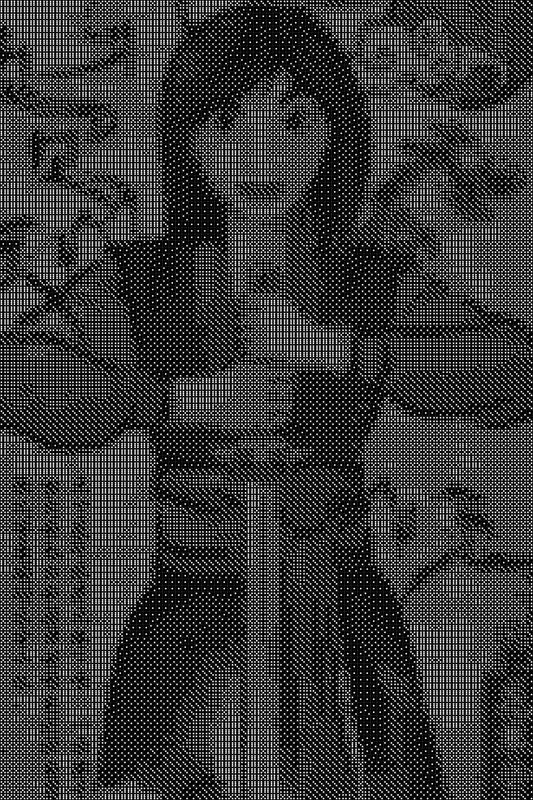 Mulan Dice Art- Handcrafted Dice Mosaic using 10,000+ Dice, Two Size Options