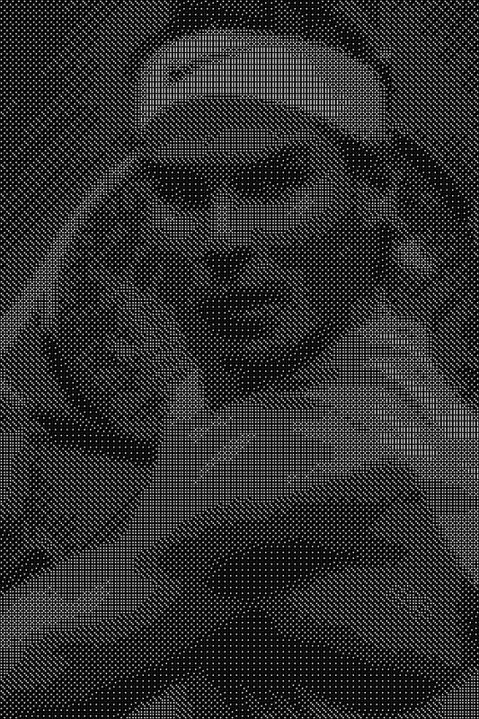Nadal 3 Dice Art- Handcrafted Dice Mosaic using 10,000+ Dice, Two Size Options