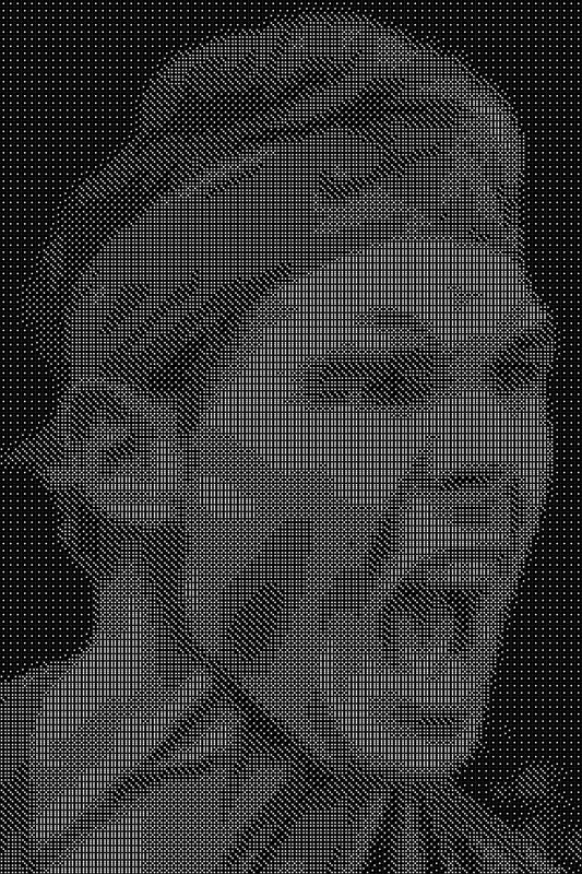 Nadal 4 Dice Art- Handcrafted Dice Mosaic using 10,000+ Dice, Two Size Options