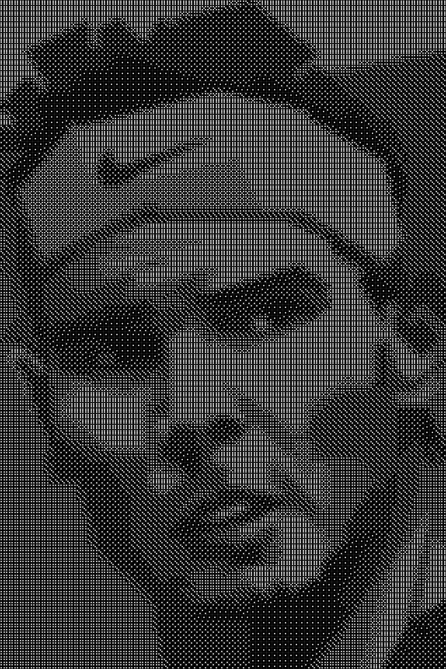 Nadal 5 Dice Art- Handcrafted Dice Mosaic using 10,000+ Dice, Two Size Options