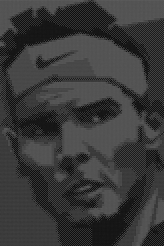 Nadal 5 Dice Art- Handcrafted Dice Mosaic using 10,000+ Dice, Two Size Options
