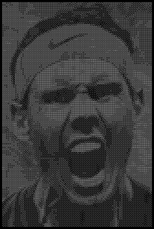 Nadal 6 Dice Art- Handcrafted Dice Mosaic using 10,000+ Dice, Two Size Options