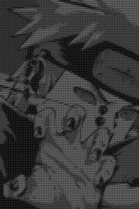 Naruto Dice Art- Handcrafted Dice Mosaic using 10,000+ Dice, Two Size Options