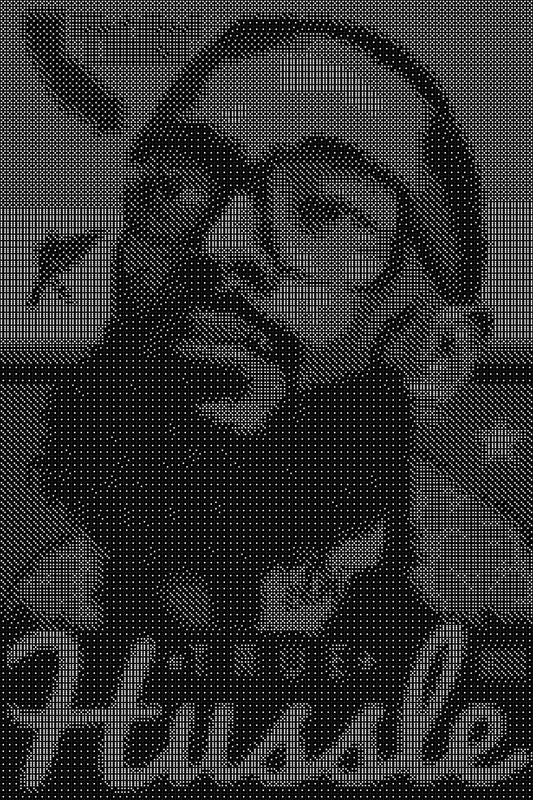 Nipsey Hussle 2 Dice Art- Handcrafted Dice Mosaic using 10,000+ Dice, Two Size Options