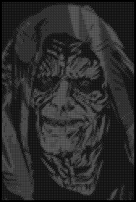 Palpatine Dice Art- Handcrafted Dice Mosaic using 10,000+ Dice, Two Size Options