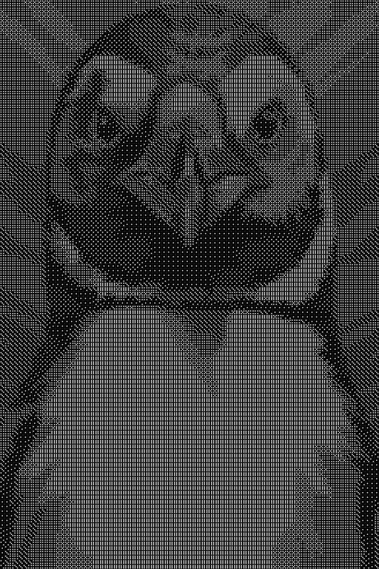 Penguin Dice Art- Handcrafted Dice Mosaic using 10,000+ Dice, Two Size Options