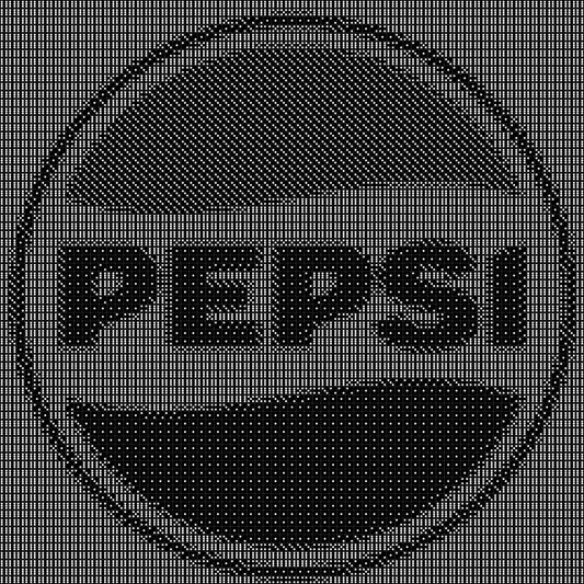 Pepsi Dice Mosaic- Handcrafted Dice Art with 5,000+ Dice, Two Size Options