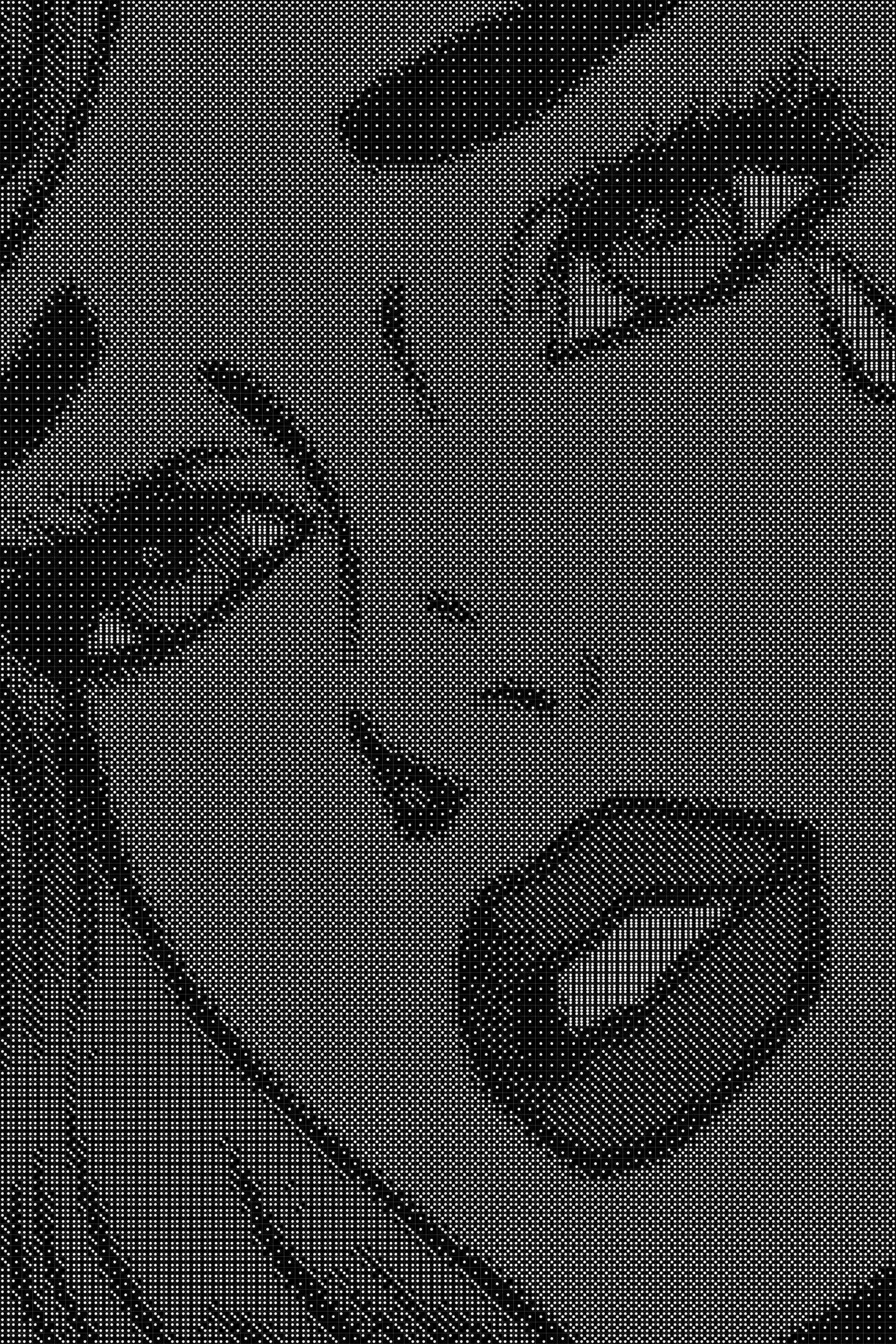 Pop Culture 13 Dice Art- Handcrafted Dice Mosaic using 10,000+ Dice, Two Size Options