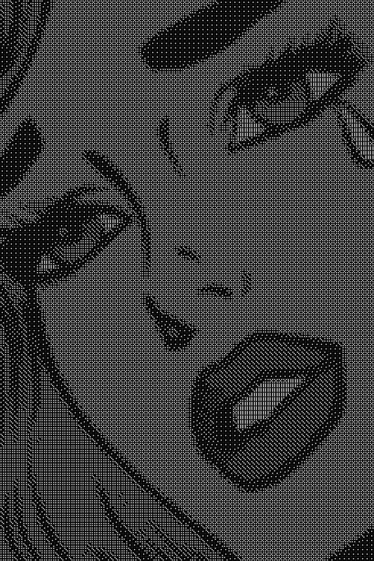 Pop Culture 13 Dice Art- Handcrafted Dice Mosaic using 10,000+ Dice, Two Size Options